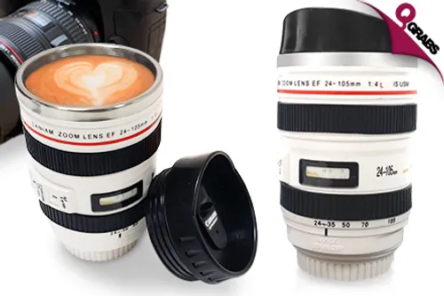 From QR39, Enjoy Your Drinks in a Unique Camera Lens Cup! (Up to QR118 Value)
